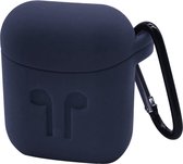 Deluxe  hoesje / case geschikt voor Apple Airpods  - Navy blauw