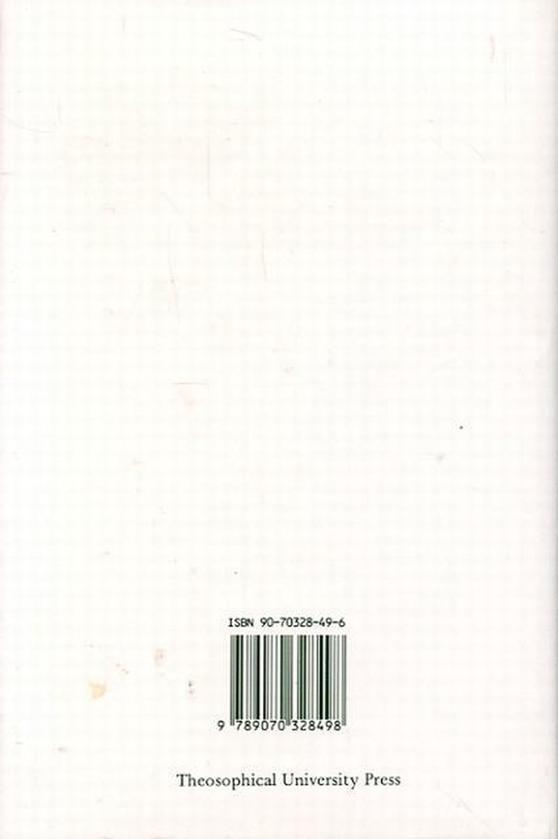 Boekrug met ISBN 90-70328-49-6 en 9789070328498. Theosophical University Press.