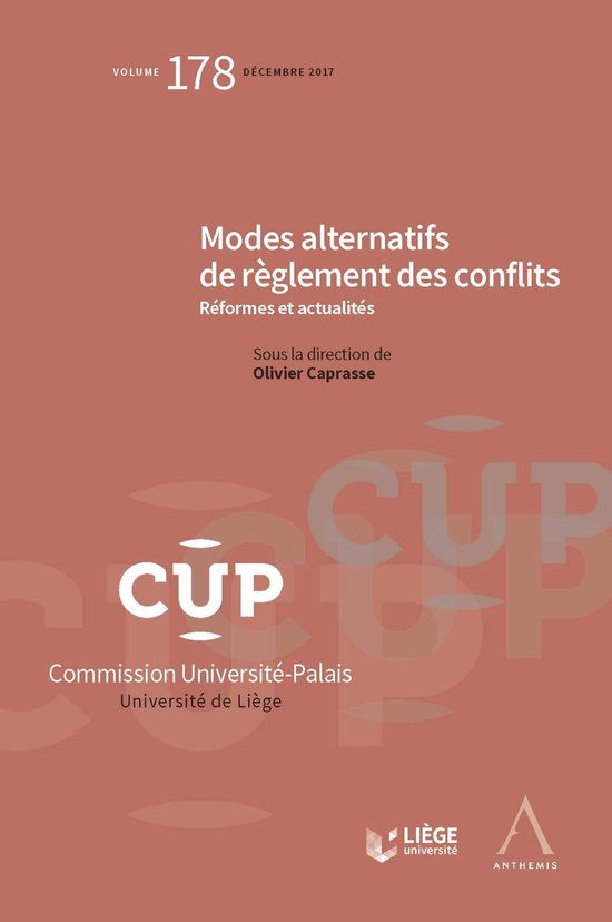 Commission Université-Palais 178 - Modes alternatifs de rè ... - cover