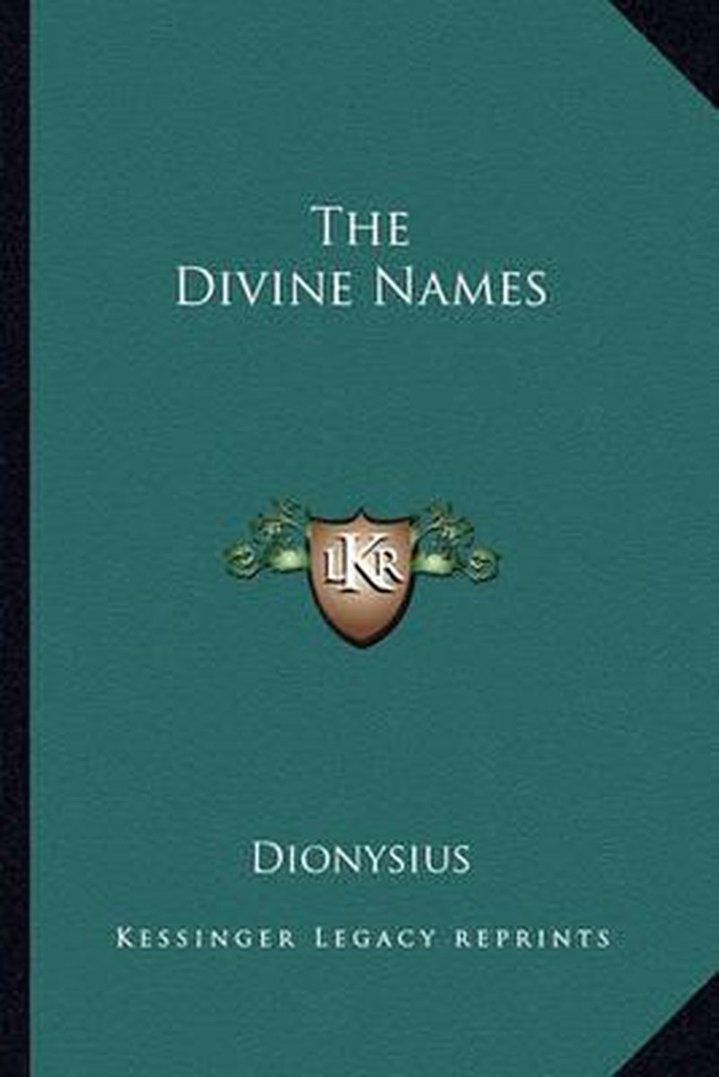 The Divine Names van Dionysius