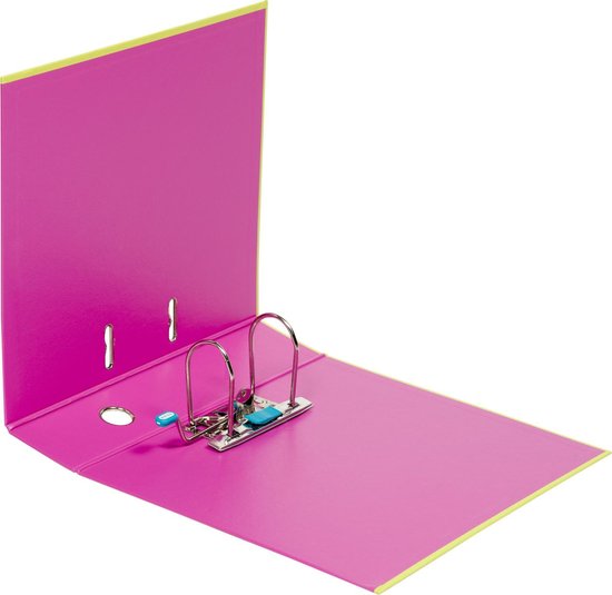 Patch deugd trog ELBA MyColour ordner A4 80 mm kunststof lichtgroen/roze | bol.com