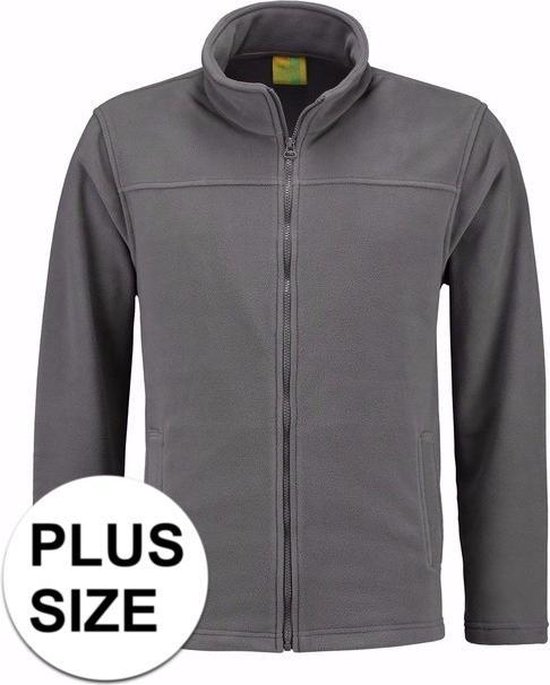 Grote maten grijs fleece vest met rits voor volwassenen 3XL (46/58) |  bol.com