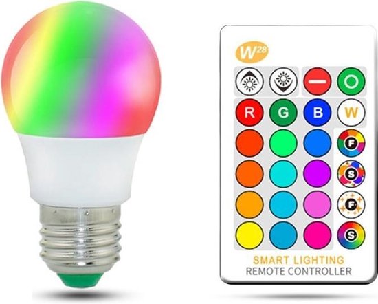2 PACK kleur lamp e27 60w - kleurlamp - LED kleur lamp - kleurlamp led |  bol.com