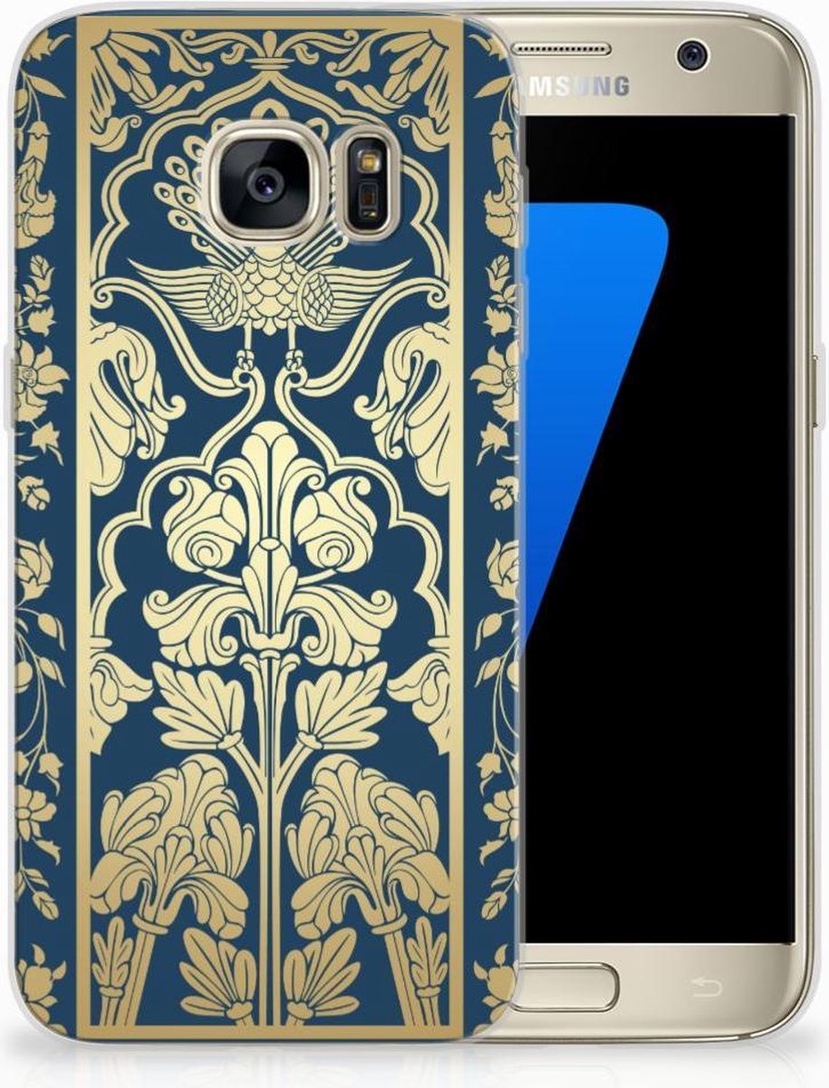 Samsung Galaxy S7 TPU Case Beige Flowers