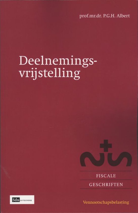 Fiscale geschriften - Deelnemingsvrijstelling - cover