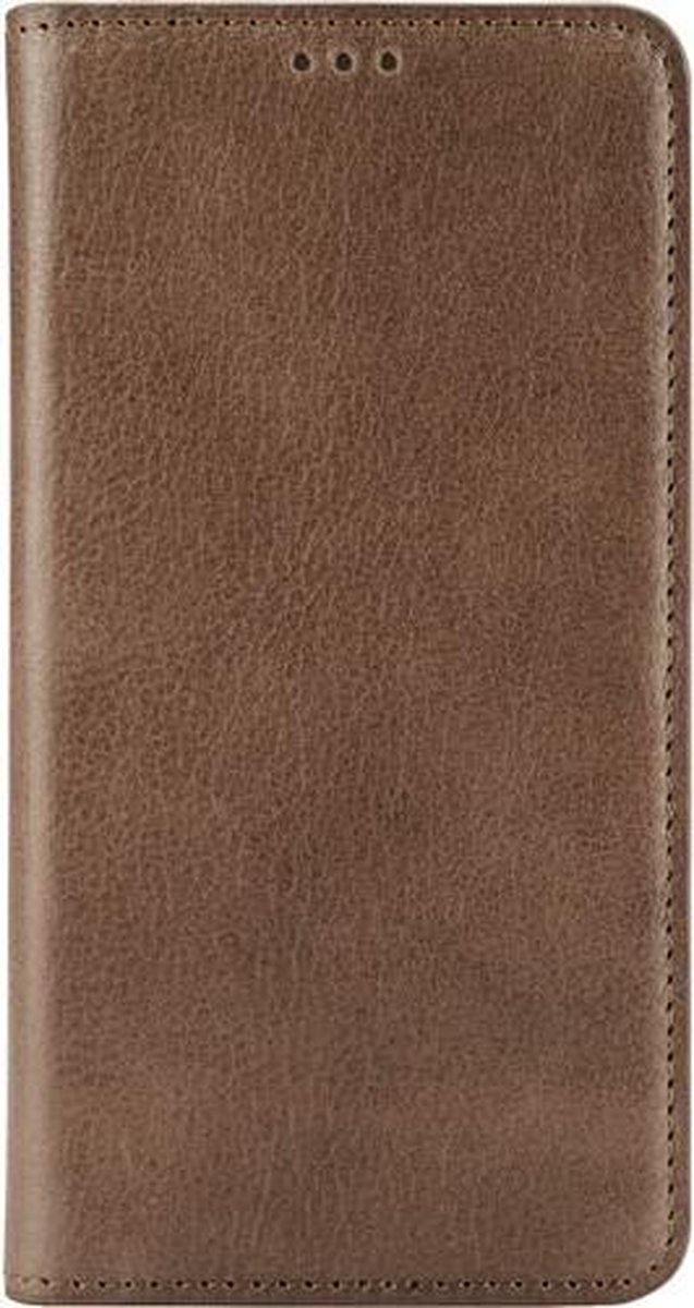 Melkco Italian Leather Wallet Book Case Herman Bruin voor Samsung Galaxy S6