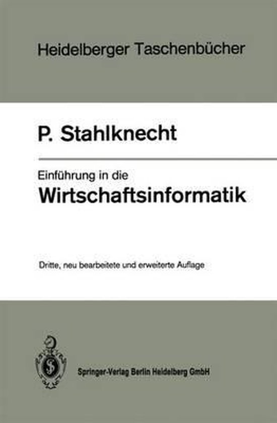 Fernuni Hagen Einführung In Die Wirtschaftsinformatik Einfa1/4hrung in Die Wirtschaftsinformatik | 9783540179535 | Peter