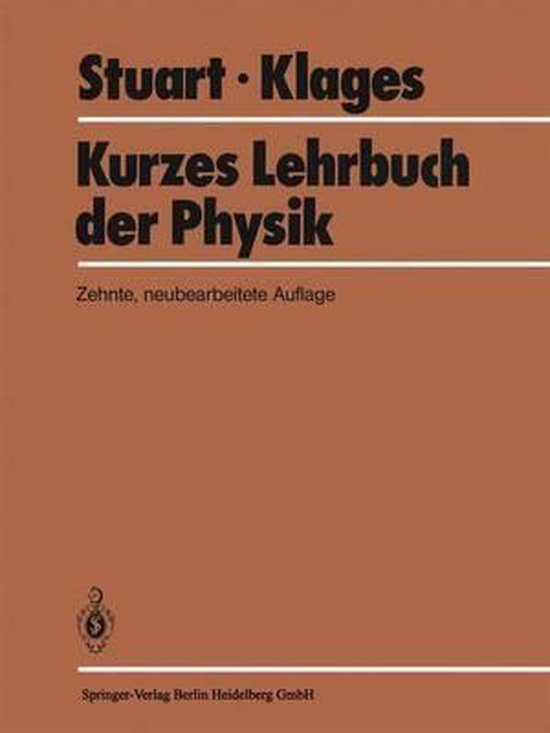 Kurzes Lehrbuch Der Physik - cover