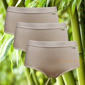 Boru Bamboo | MAAT L | 3-pack dames midislip | huid