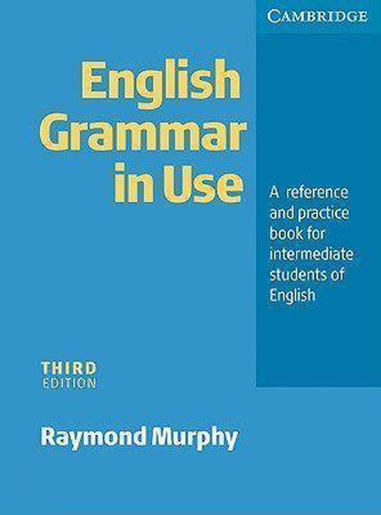 Livre "English Grammar in Use" troisième édition par Raymond Murphy, avec logo Cambridge.
