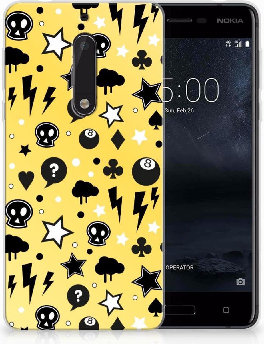 TPU Hoesje voor Silicone Back Case Nokia 5 Punk Geel