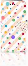 Geschikt voor Samsung Galaxy A3 2017 Bookcase Hoesje Design Dots