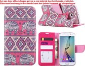 Xssive Hoesje voor Samsung Galaxy Grand Prime G530 Boek Hoesje Book Case  Olifant