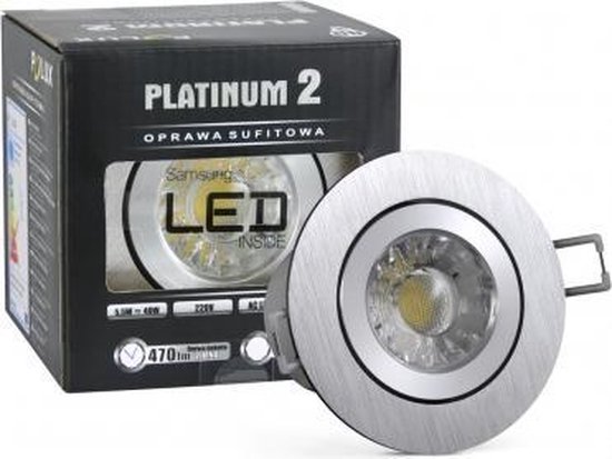 opraken Toevoeging Eed LED spot - compleet armatuur - RVS - rond geborsteld - koud wit | bol.com