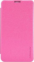 Nillkin - Nokia Lumia 530 Hoesje - Leather Case Sparkle Series Roze