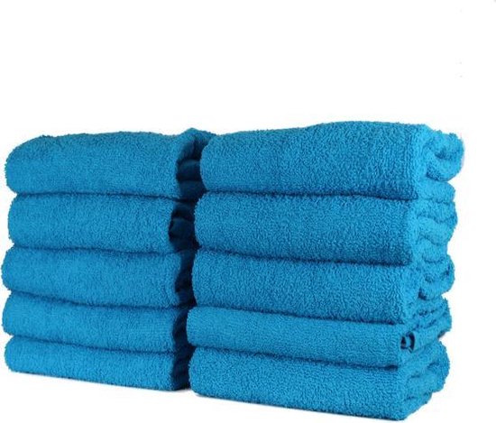 Katoenen Handdoek – Turquoise - Set van 3 Stuks - 70x140 cm - Heerlijk zachte badhanddoeken