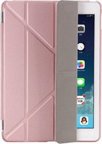 Shop4 - iPad 9.7 (2017) Hoes - Origami Smart Book Case Rosé Goud