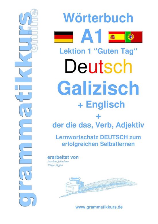 Wörterbücher Deutsch - Galizisch - Englisch A1 A2 B1 1 - W ... - cover