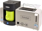 Ontbijtset (koffiezetapparaat  broodrooster en oplader in 1)