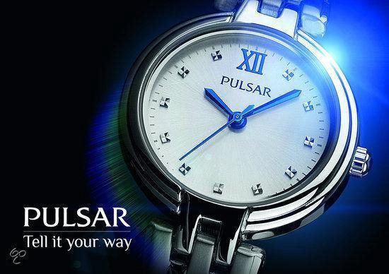 Montre Pulsar Dames Classique PH7444X1 - Cadran Blanc, Bracelet Extensible Acier PVD 26mm, étanche 5ATM