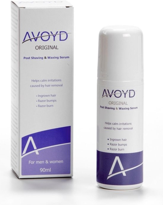 Avoyd Original 90ml - Voorkomt en verhelpt ingegroeide haartjes, scheerirritatie en scheerbultjes - geschikt voor m/v - 040 - Avoyd
