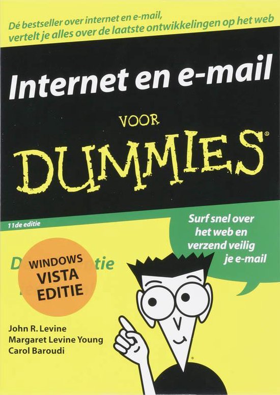 Cover van het boek 'Internet en e-mail voor Dummies, 11/e editie' van M. Levine Young en John R. Levine