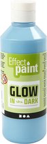 Glow in the dark, lichtblauw, 250 ml