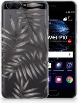 Huawei P10 Uniek TPU Hoesje Leaves Grey