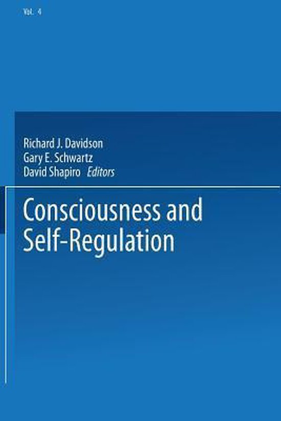 Consciousness and Self-Regulation - cover
