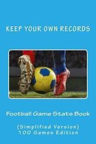 Football Game Stats Book