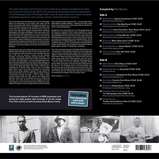 The Rough Guide To Delta Blues, Various LP (album) Muziek