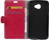 Celltex wallet case hoesje LG K5 roze