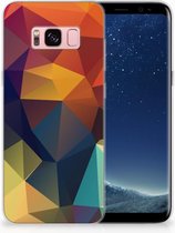 Siliconen Hoesje Geschikt voor Samsung S8 Design Polygon Color