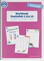 Deeltafels 1 t/m 10 rekenen geschikt voor groep 4, 5 en 6 Werkboek