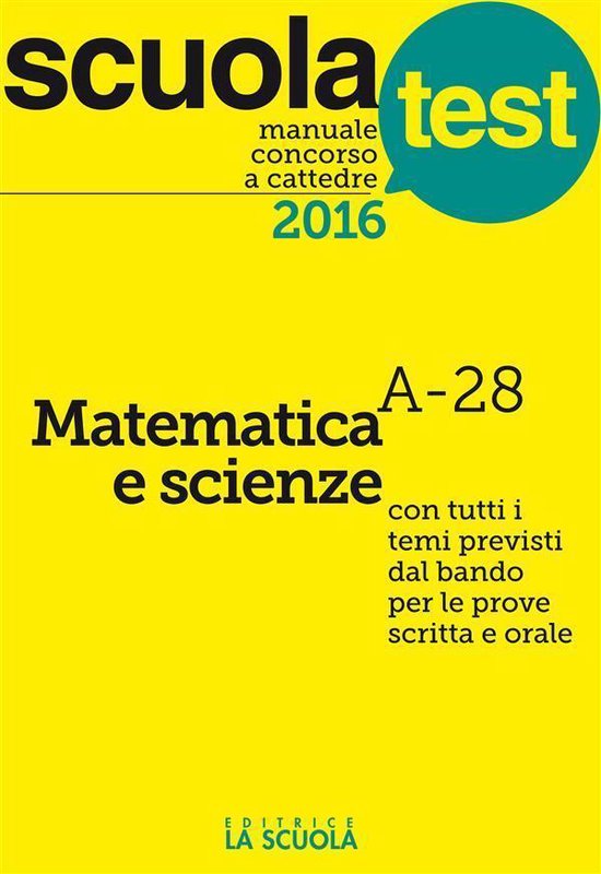 Test e Concorsi - Manuale concorso a cattedre Matematica e S ... - cover