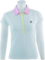 Fila - Polo Jersey - Fila Dames Polo - S - White/Pink/Yellow