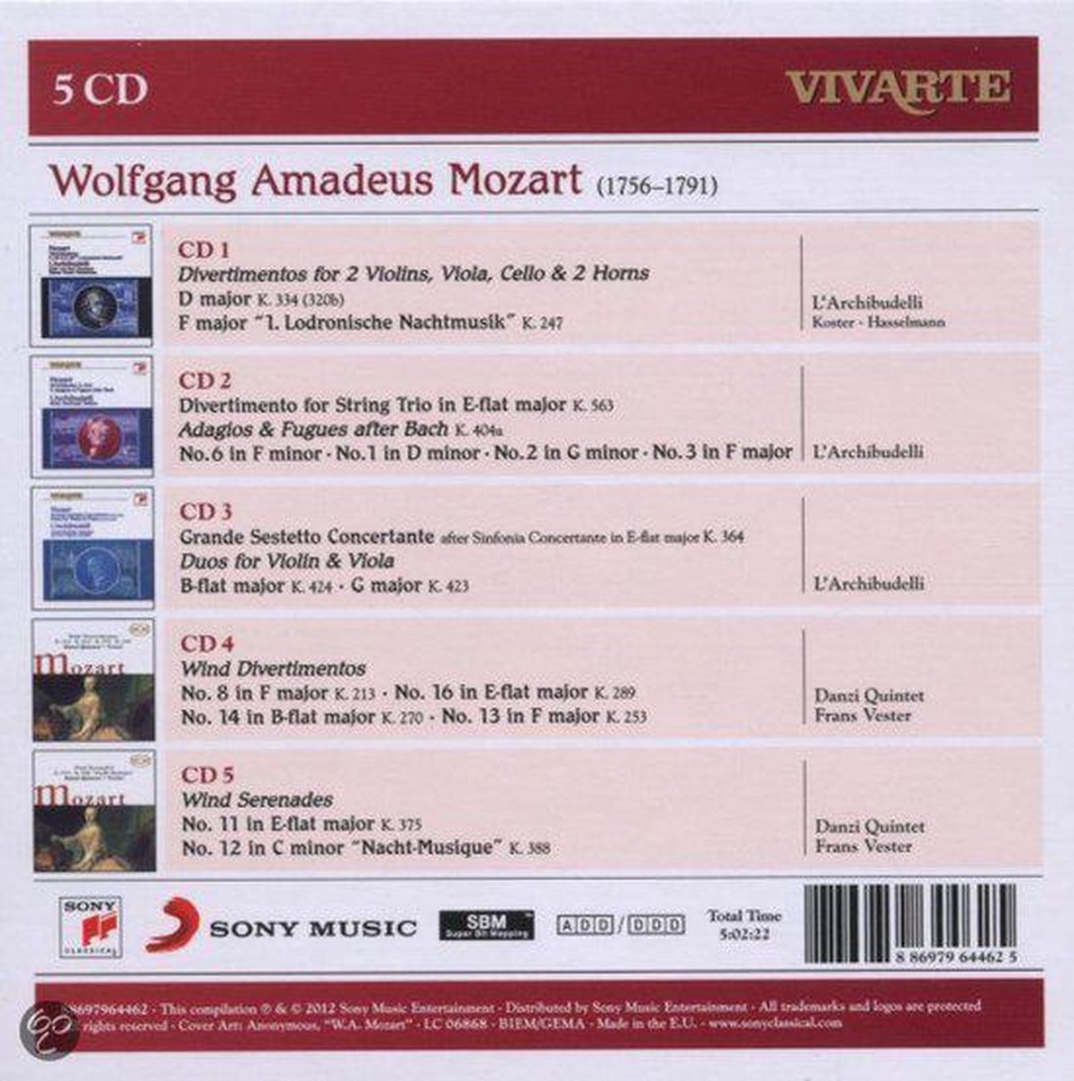 Mozart: Divertimentos; Adagios & Fugues