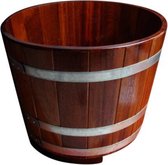 Sauna Voetenbad Gelakt van Kambala hout (29L) incl. afvoer