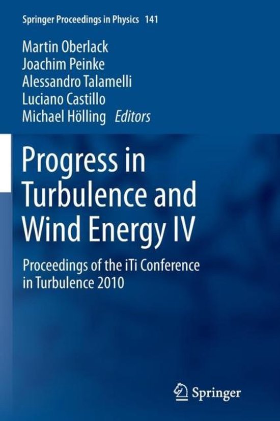 Progress in Turbulence and Wind Energy IV - cover