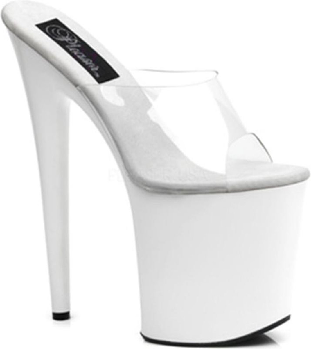 Goedkoopste Flamingo-801 clear/white - (EU 39 = US 9) - Pleaser
