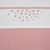 Meyco Hearts ledikant laken - old pink - 100x150cm