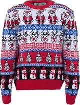 Nordic print kerst jumper -  foute kersttrui - volwassenen S (48)