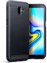 Samsung Galaxy J6 Plus 2018 TPU Case hoesje - CaseBoutique - Effen Zwart - TPU (Zacht)