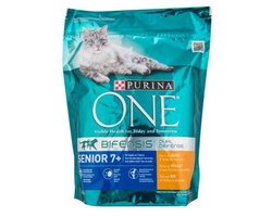 Purina ONE Senior 7+ - Kip/Volkoren Granen - Kattenvoer - 3 x 800 g