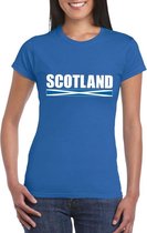 Blauw Schotland supporter t-shirt voor dames XXL