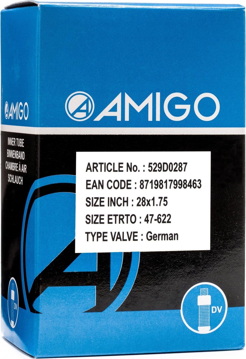 AMIGO Binnenband - 28 inch - ETRTO 47-622 - Dunlop ventiel - Amigo