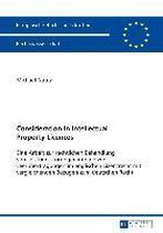 Europ�ische Hochschulschriften Recht- Consideration in Intellectual Property Licences