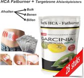 Fatburner Capsules + Afslankpleisters Targetzone Benen Billen Buik | Makkelijk Afvallen | ( 28 stuks / 14 dagen)