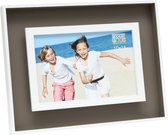 Deknudt Frames fotolijst S68DK9 - taupe/wit - hout - foto 10x15 cm