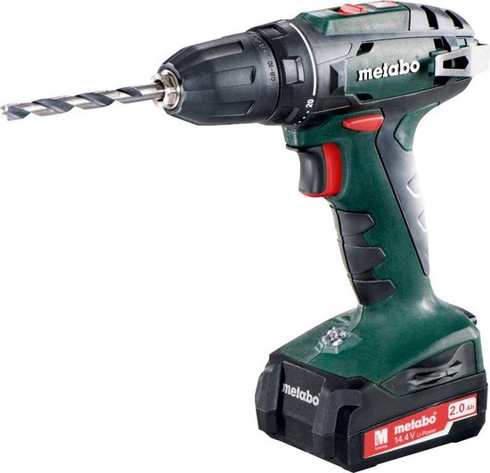 Metabo BS 14,4 - Accuboormachine- 14,4 Volt - incl. 2 li-ion accu-packs  (2.0 Ah) en | bol.com